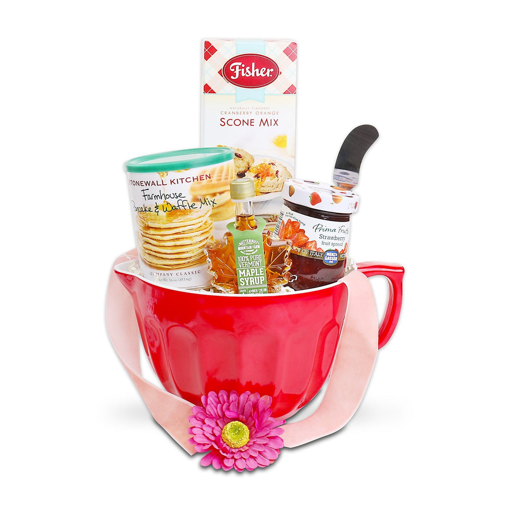 Homemade Breakfast Mixing Bowl Gift Basket