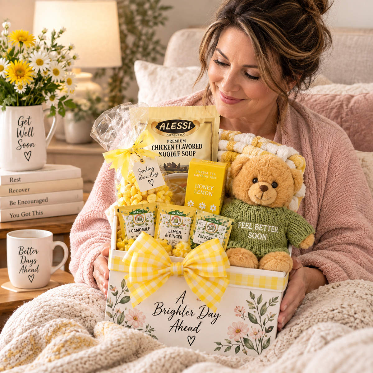 Hugs & Well Wishes Gift Basket