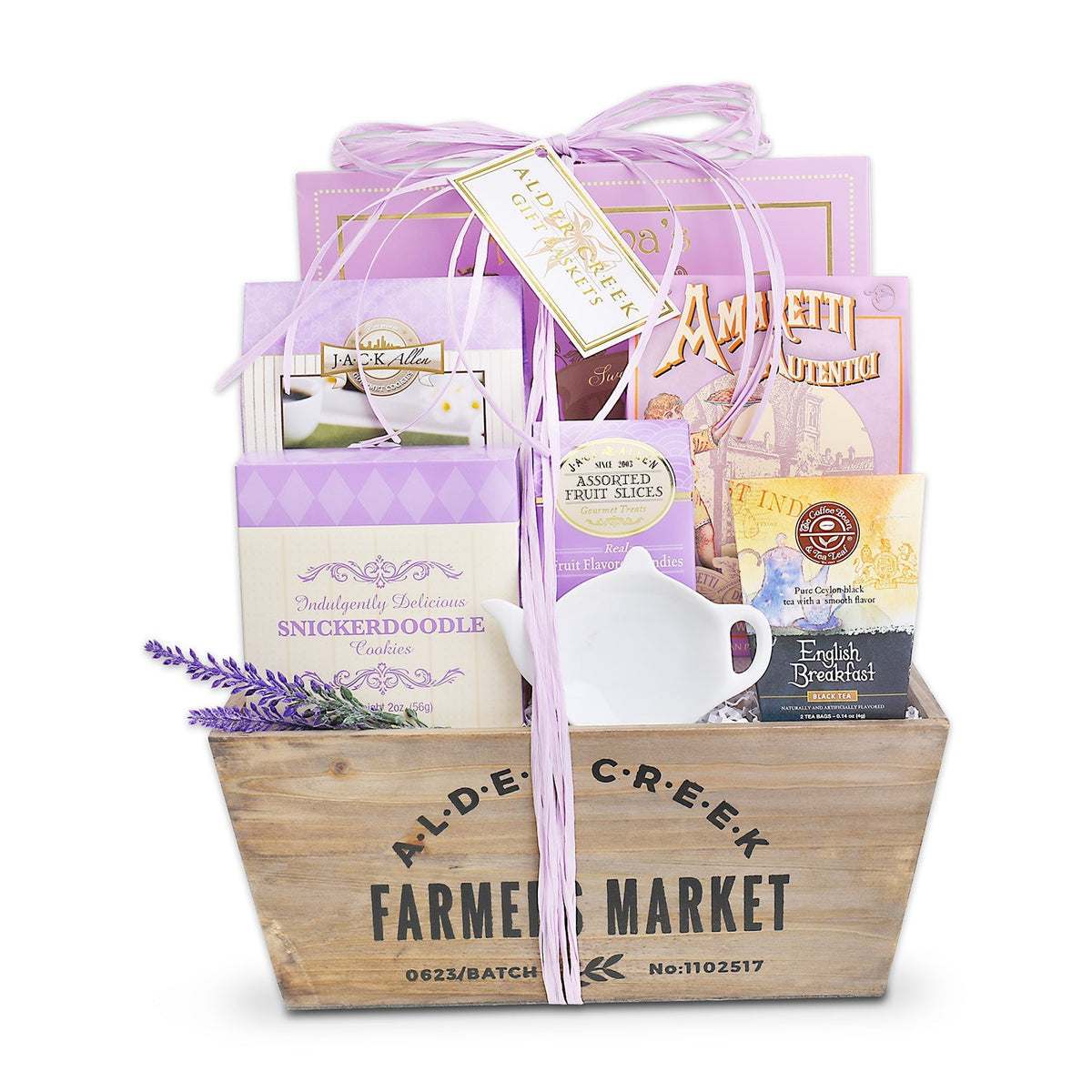 Time For Tea Lavender Gift Basket