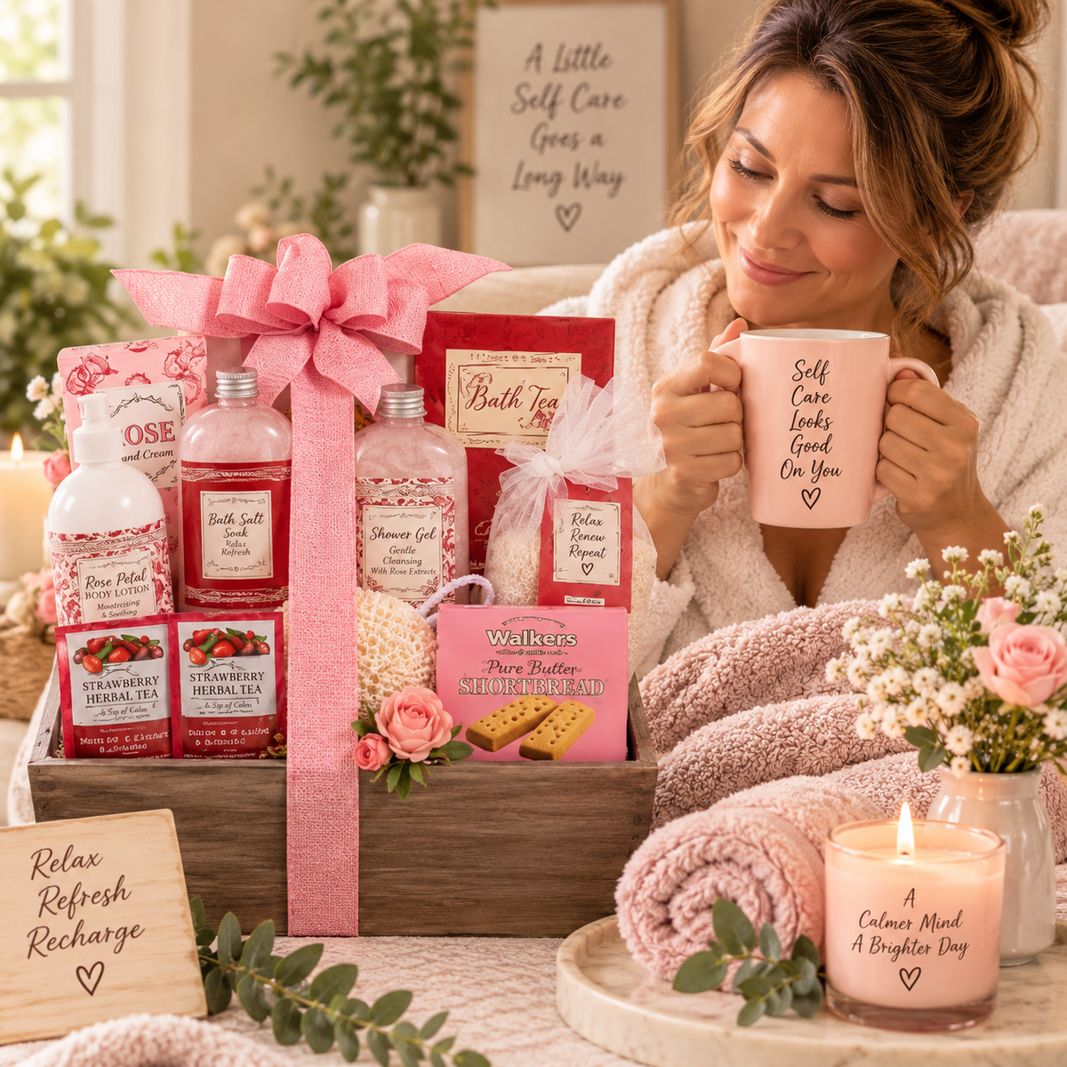 Tea & Tranquility Spa Gift Basket